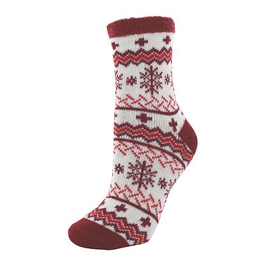 Cabin Socks floc. red floc. red