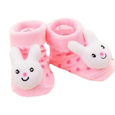 Baby-Socks Hase weiss weiss